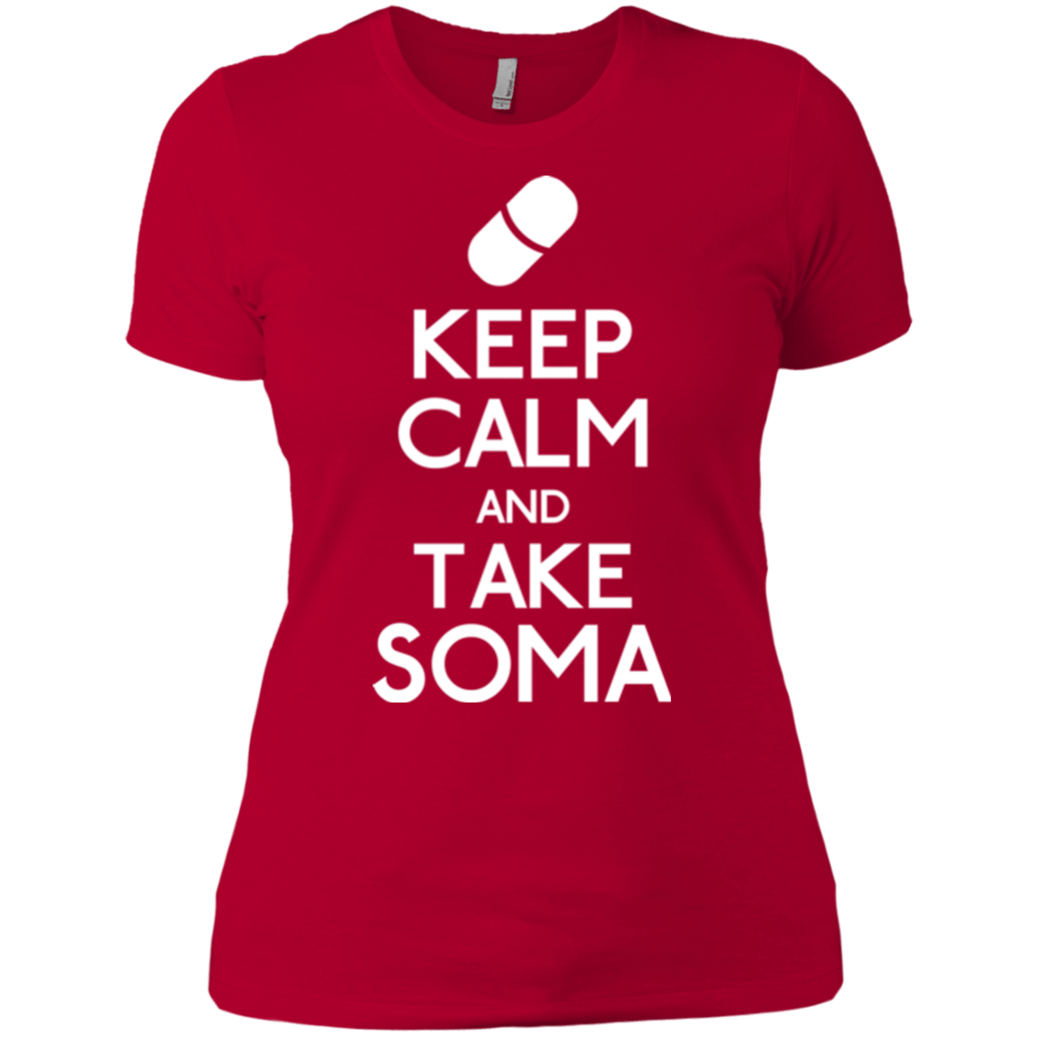 T-Shirts Red / X-Small Keep Calm Soma Women's Premium T-Shirt