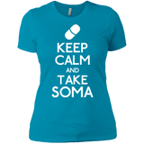 T-Shirts Turquoise / X-Small Keep Calm Soma Women's Premium T-Shirt