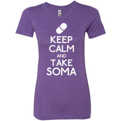 T-Shirts Purple Rush / Small Keep Calm Soma Women's Triblend T-Shirt