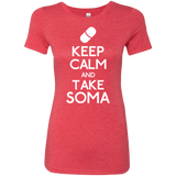 T-Shirts Vintage Red / Small Keep Calm Soma Women's Triblend T-Shirt