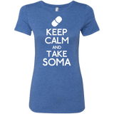 T-Shirts Vintage Royal / Small Keep Calm Soma Women's Triblend T-Shirt