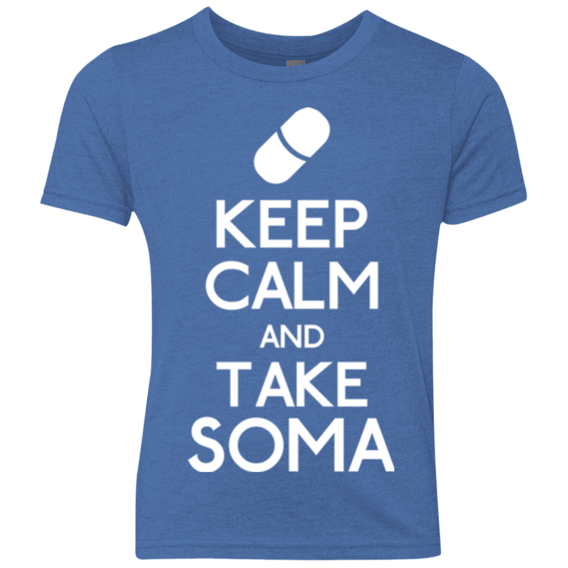 T-Shirts Vintage Royal / YXS Keep Calm Soma Youth Triblend T-Shirt