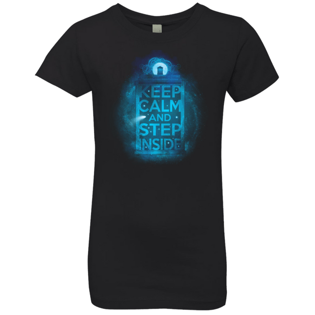 T-Shirts Black / YXS Keep Calm Tardis Girls Premium T-Shirt