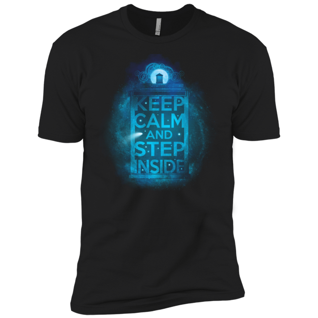 T-Shirts Black / X-Small Keep Calm Tardis Men's Premium T-Shirt