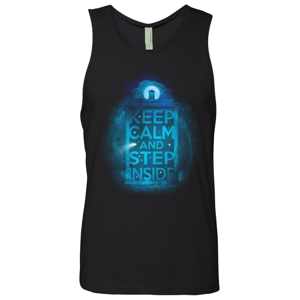 T-Shirts Black / Small Keep Calm Tardis Men's Premium Tank Top