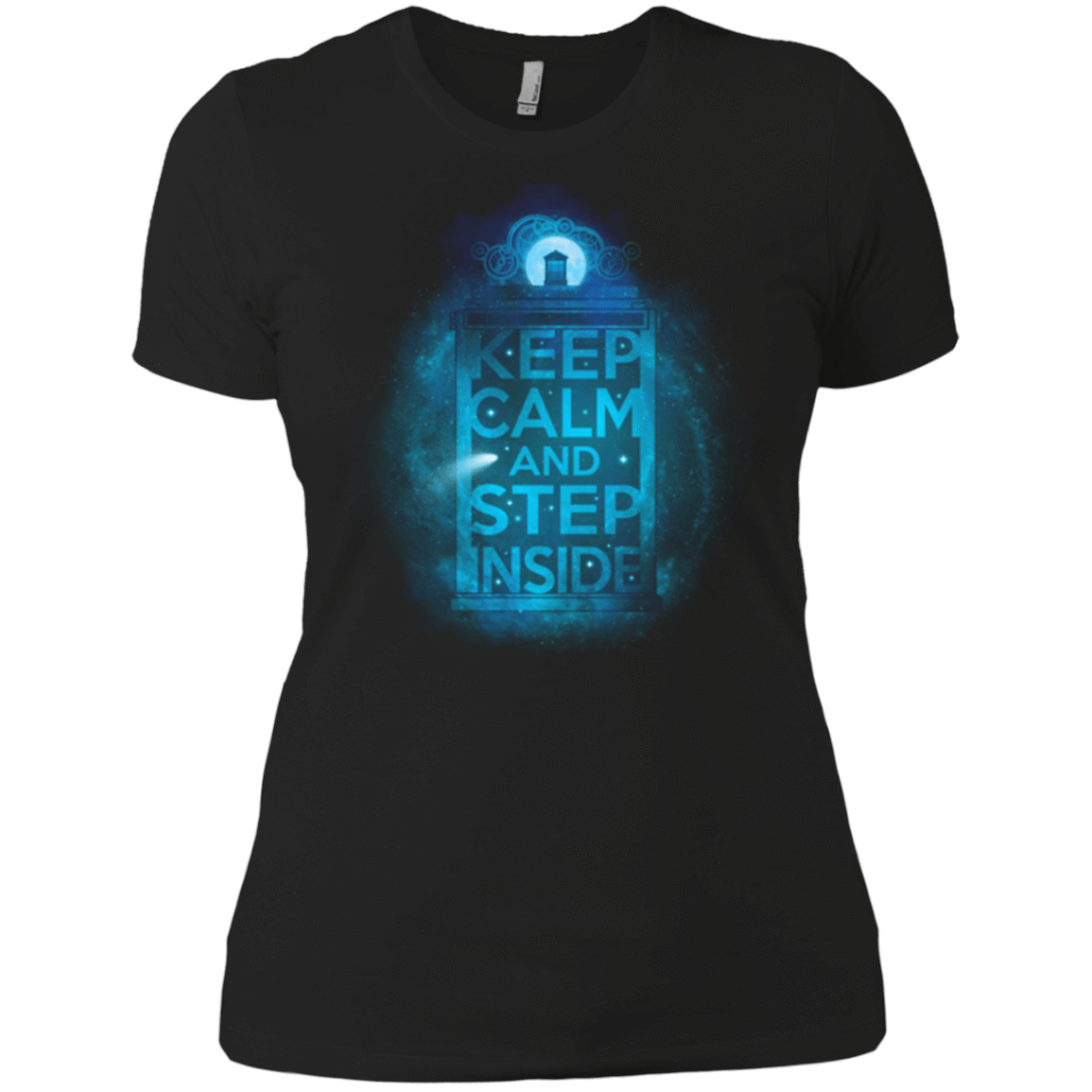 T-Shirts Black / X-Small Keep Calm Tardis Women's Premium T-Shirt