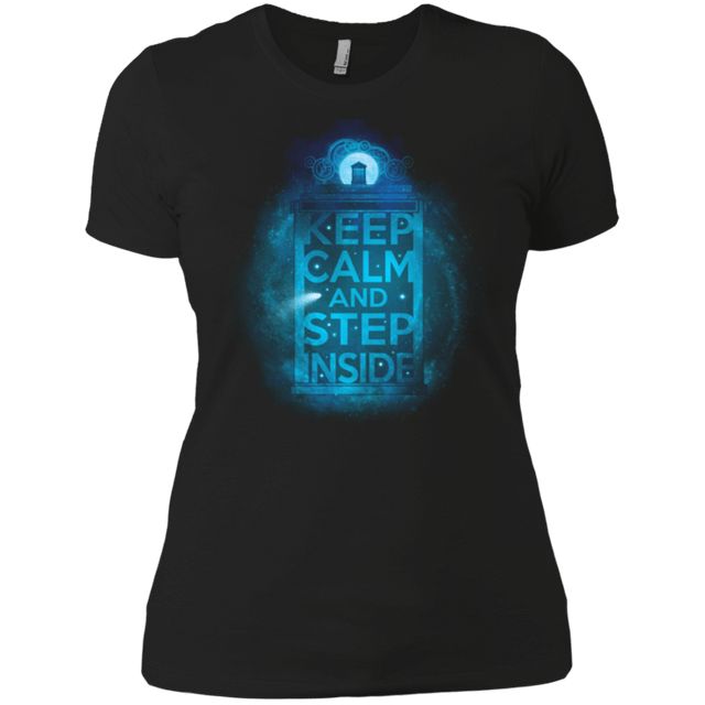 T-Shirts Black / X-Small Keep Calm Tardis Women's Premium T-Shirt