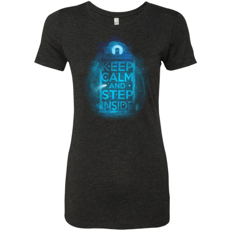 T-Shirts Vintage Black / Small Keep Calm Tardis Women's Triblend T-Shirt