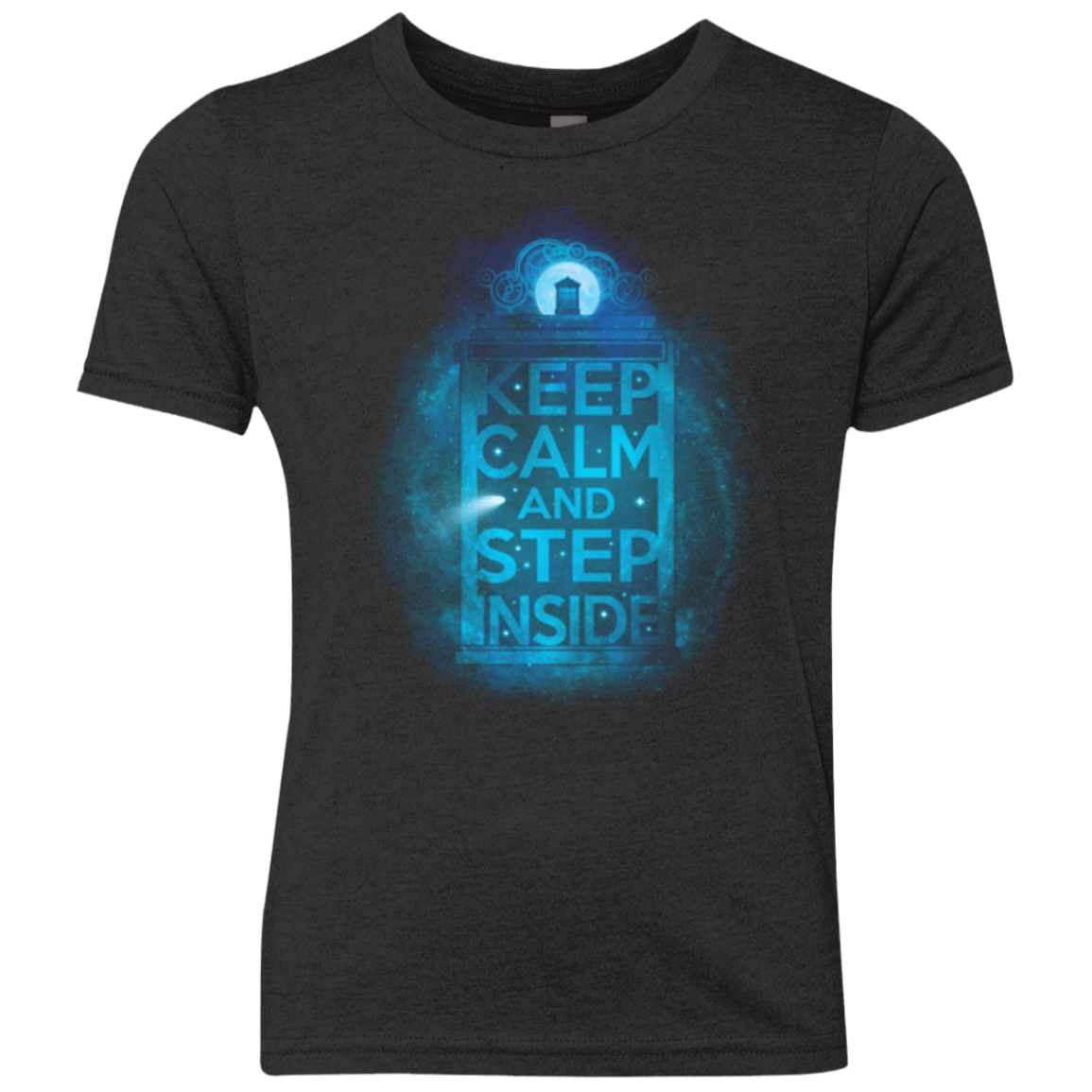 T-Shirts Vintage Black / YXS Keep Calm Tardis Youth Triblend T-Shirt