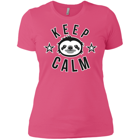 T-Shirts Hot Pink / X-Small Keep Calm Women's Premium T-Shirt