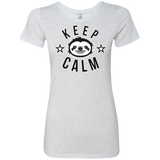 T-Shirts Heather White / Small Keep Calm Women's Triblend T-Shirt