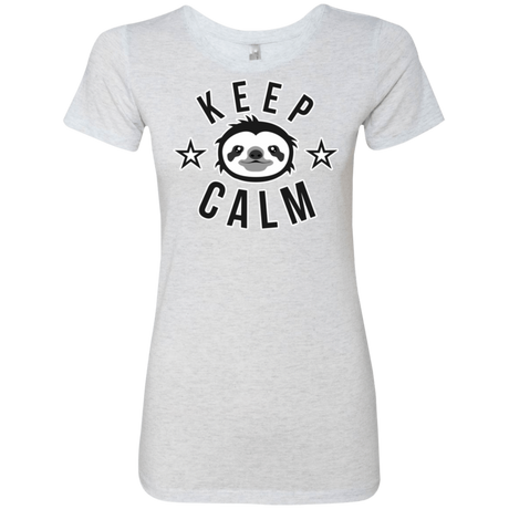 T-Shirts Heather White / Small Keep Calm Women's Triblend T-Shirt