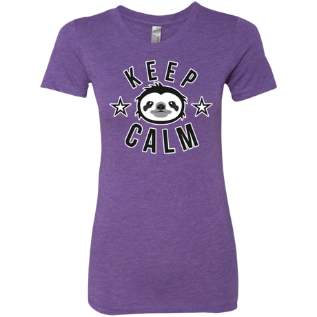 T-Shirts Purple Rush / Small Keep Calm Women's Triblend T-Shirt