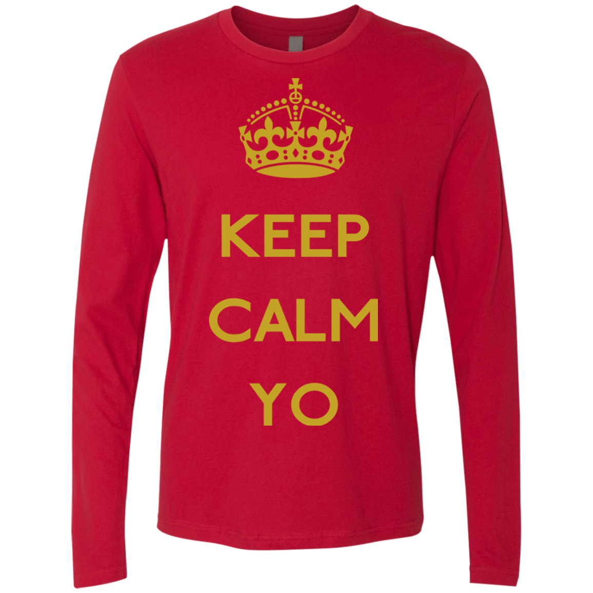 Keep Calm Yo Men's Premium Long Sleeve