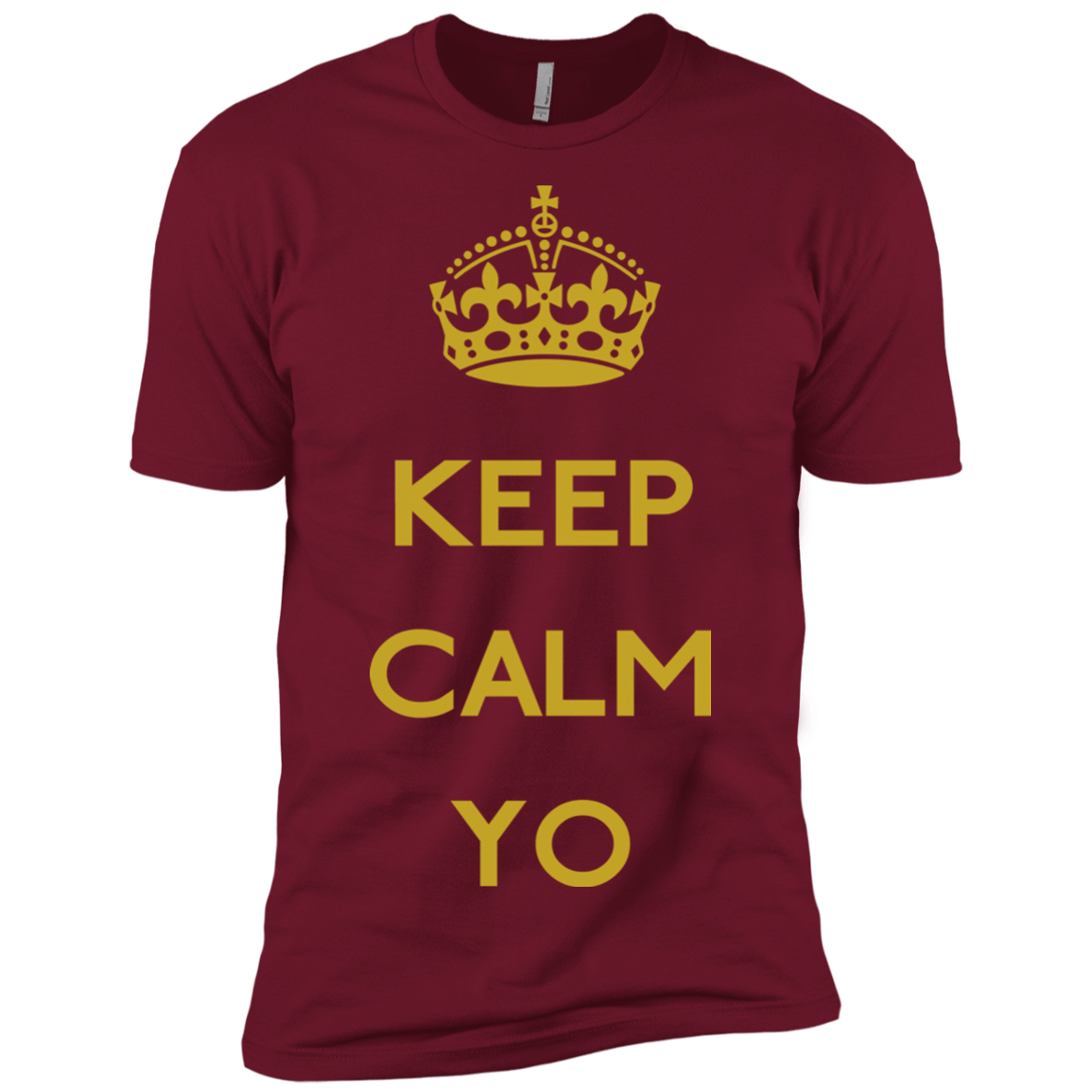T-Shirts Cardinal / X-Small Keep Calm Yo Men's Premium T-Shirt