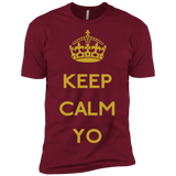 T-Shirts Cardinal / X-Small Keep Calm Yo Men's Premium T-Shirt