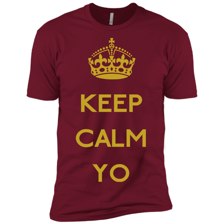 T-Shirts Cardinal / X-Small Keep Calm Yo Men's Premium T-Shirt