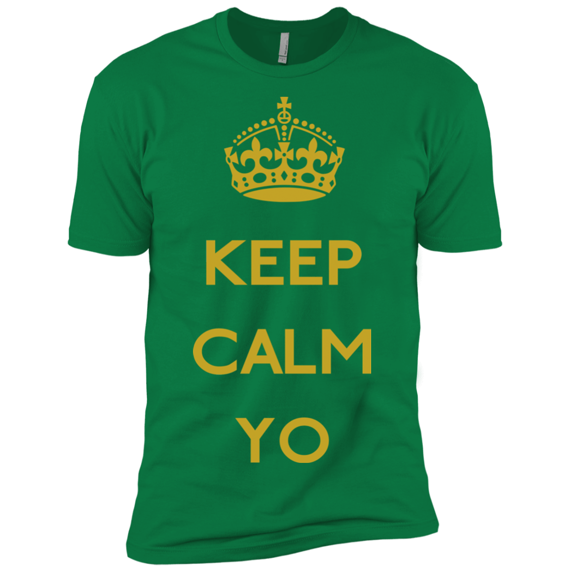 T-Shirts Kelly Green / X-Small Keep Calm Yo Men's Premium T-Shirt