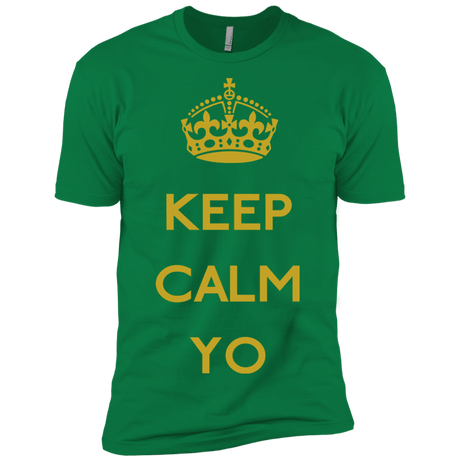 T-Shirts Kelly Green / X-Small Keep Calm Yo Men's Premium T-Shirt
