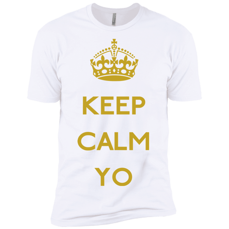T-Shirts White / X-Small Keep Calm Yo Men's Premium T-Shirt
