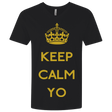 T-Shirts Black / X-Small Keep Calm Yo Men's Premium V-Neck