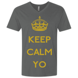 Keep Calm Yo Men's Premium V-Neck