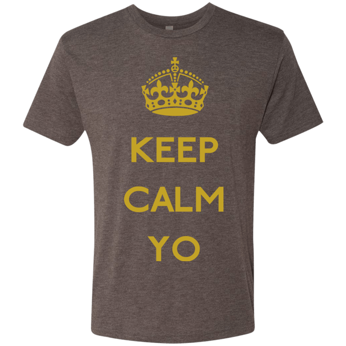 T-Shirts Macchiato / Small Keep Calm Yo Men's Triblend T-Shirt