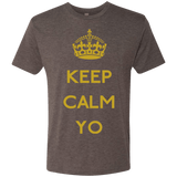 T-Shirts Macchiato / Small Keep Calm Yo Men's Triblend T-Shirt