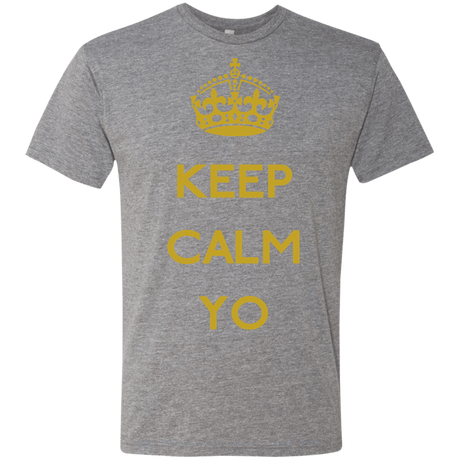 T-Shirts Premium Heather / Small Keep Calm Yo Men's Triblend T-Shirt