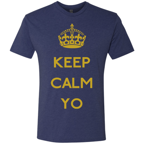 T-Shirts Vintage Navy / Small Keep Calm Yo Men's Triblend T-Shirt