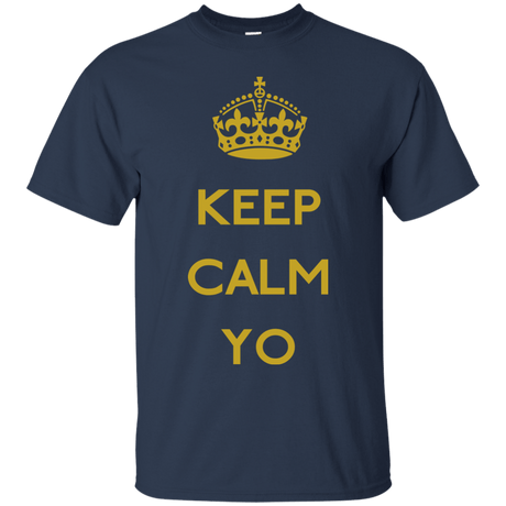 T-Shirts Navy / Small Keep Calm Yo T-Shirt