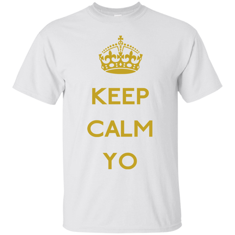 T-Shirts White / Small Keep Calm Yo T-Shirt