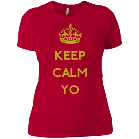T-Shirts Red / X-Small Keep Calm Yo Women's Premium T-Shirt