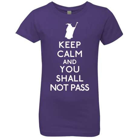 T-Shirts Purple Rush / YXS Keep Calm You Shall Not Pass Girls Premium T-Shirt