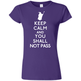 T-Shirts Purple / S Keep Calm You Shall Not Pass Junior Slimmer-Fit T-Shirt