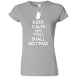 T-Shirts Sport Grey / S Keep Calm You Shall Not Pass Junior Slimmer-Fit T-Shirt