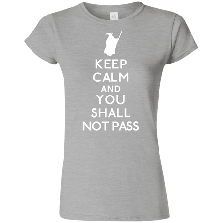 T-Shirts Sport Grey / S Keep Calm You Shall Not Pass Junior Slimmer-Fit T-Shirt