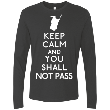 T-Shirts Heavy Metal / S Keep Calm You Shall Not Pass Men's Premium Long Sleeve