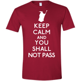 T-Shirts Cardinal Red / S Keep Calm You Shall Not Pass Men's Semi-Fitted Softstyle