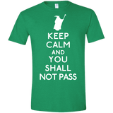 T-Shirts Heather Irish Green / S Keep Calm You Shall Not Pass Men's Semi-Fitted Softstyle