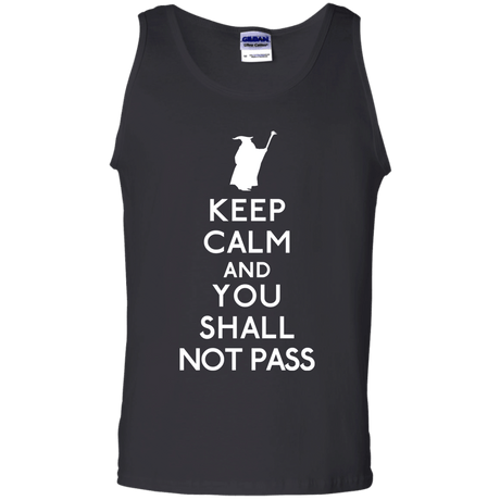 T-Shirts Black / S Keep Calm You Shall Not Pass Men's Tank Top