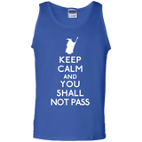 T-Shirts Royal / S Keep Calm You Shall Not Pass Men's Tank Top
