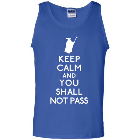 T-Shirts Royal / S Keep Calm You Shall Not Pass Men's Tank Top