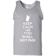 T-Shirts Sport Grey / S Keep Calm You Shall Not Pass Men's Tank Top