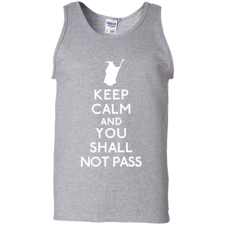 T-Shirts Sport Grey / S Keep Calm You Shall Not Pass Men's Tank Top