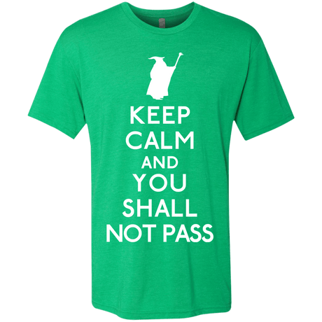 T-Shirts Envy / S Keep Calm You Shall Not Pass Men's Triblend T-Shirt