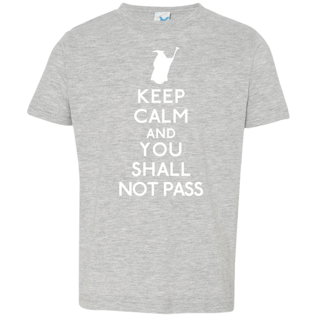 T-Shirts Heather Grey / 2T Keep Calm You Shall Not Pass Toddler Premium T-Shirt