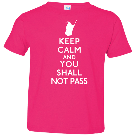 T-Shirts Hot Pink / 2T Keep Calm You Shall Not Pass Toddler Premium T-Shirt