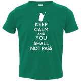 T-Shirts Kelly / 2T Keep Calm You Shall Not Pass Toddler Premium T-Shirt