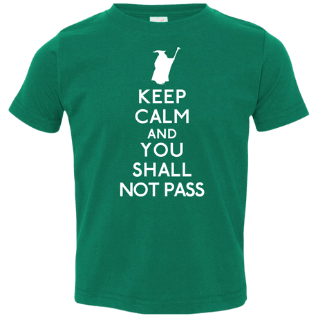 T-Shirts Kelly / 2T Keep Calm You Shall Not Pass Toddler Premium T-Shirt